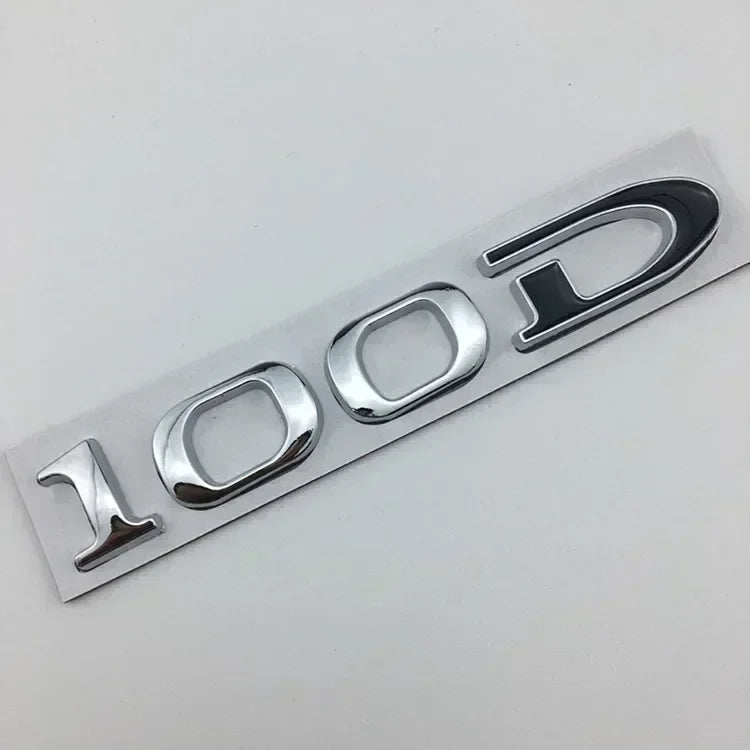 Rear Boot Trunk Tailgate Emblem Badge for Tesla Model 3 / S / X / Y | 75D 85D 90D 100D Sticker