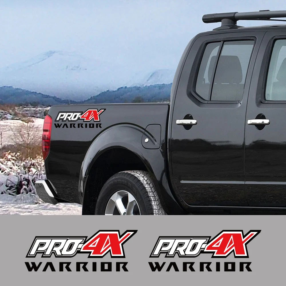 Pro-4X Rear Bed Side Decal for Nissan Navara Warrior / SL / ST | Vinyl Truck Graphic Sticker