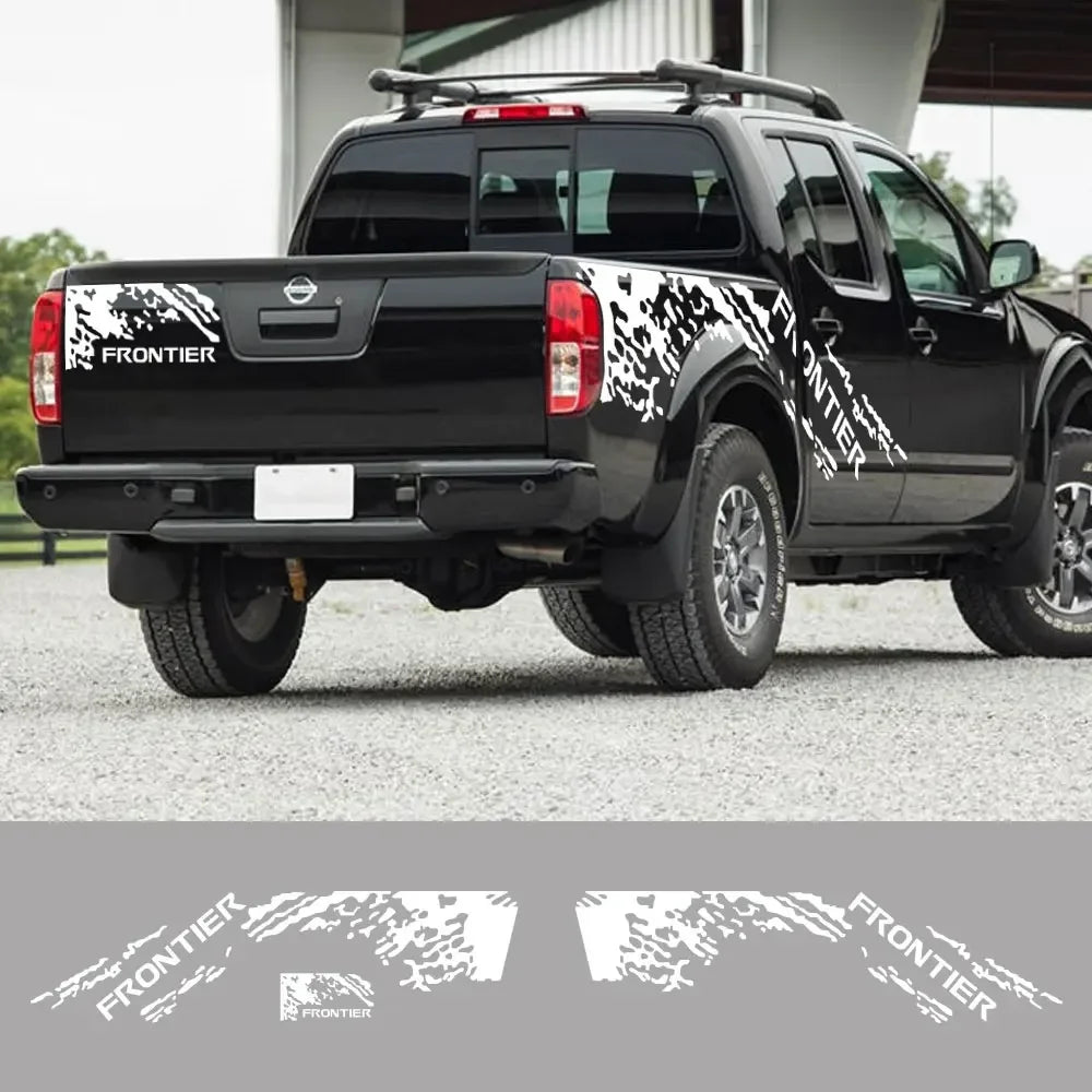 Pro-4X Splash Grunge Body Side Decal for Nissan Frontier NP300 | 3-Piece Matte Vinyl Kit