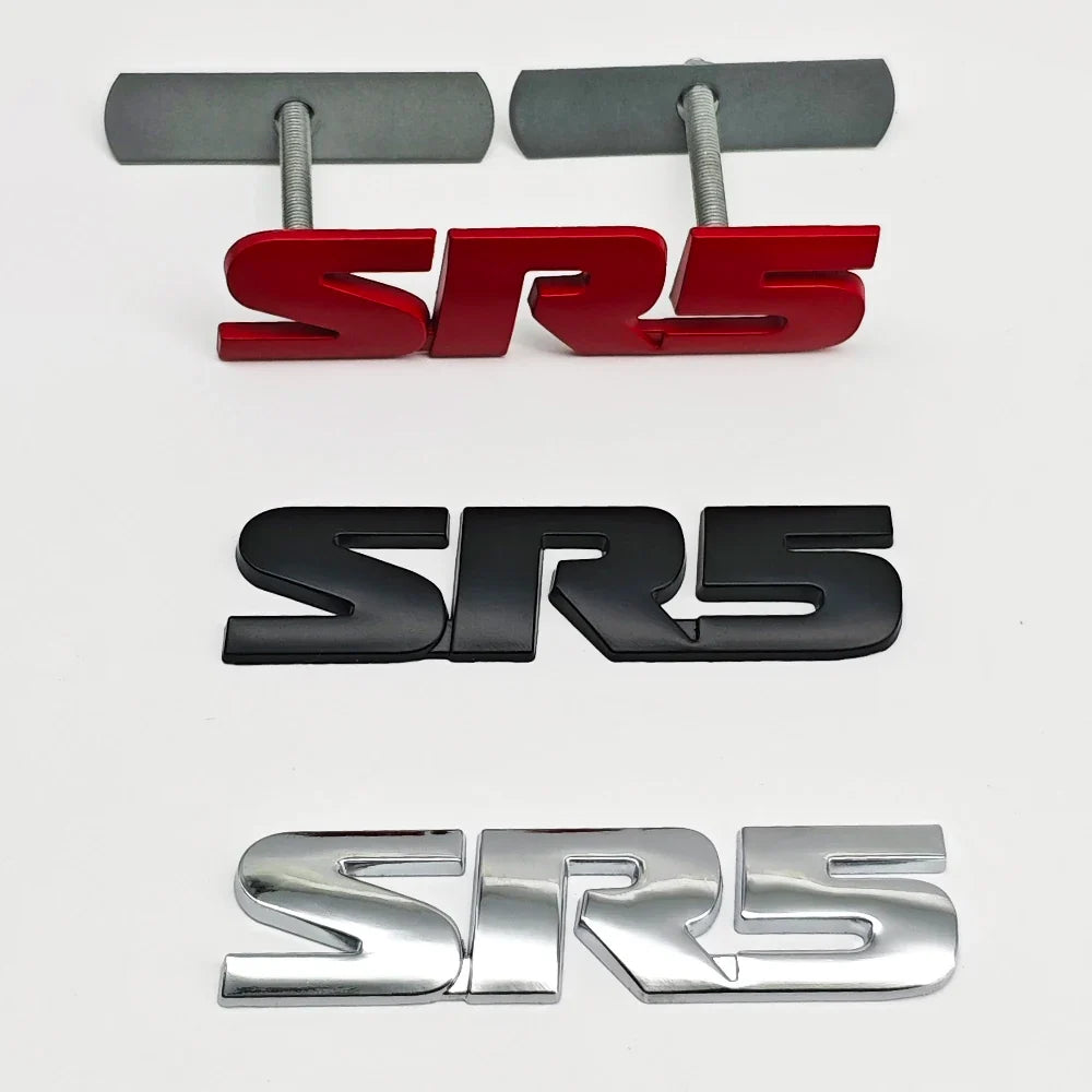 3D Metal SR5 Emblem Fender / Door Side Badge for Toyota | Logo Letter Sticker