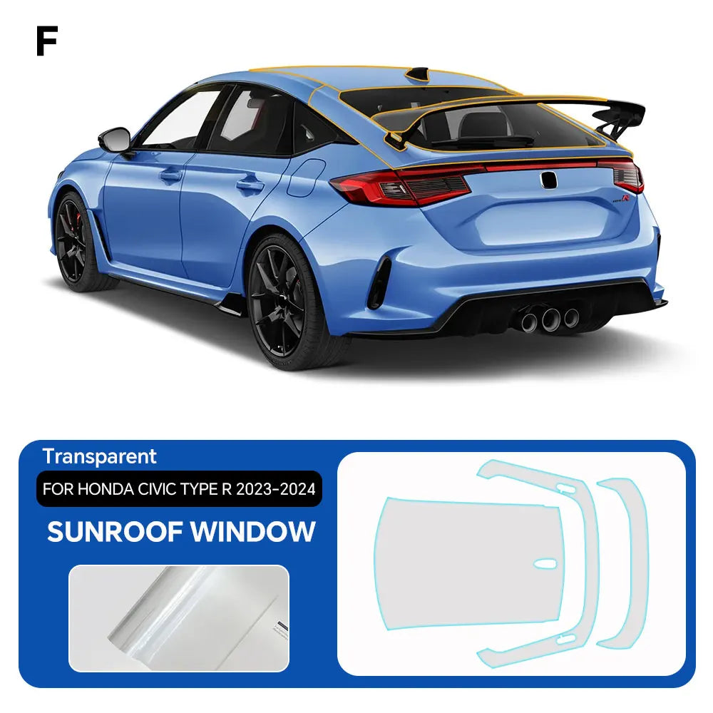 Precut PPF for Honda Civic Type R (2023–2024) | TPU Paint Protection Film Clear Bra