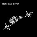 Reflective Heartbeat Off-Road Mountain Climb Vinyl Sticker – 4x4 Truck Windshield & Bumper Decal | 4 Colors