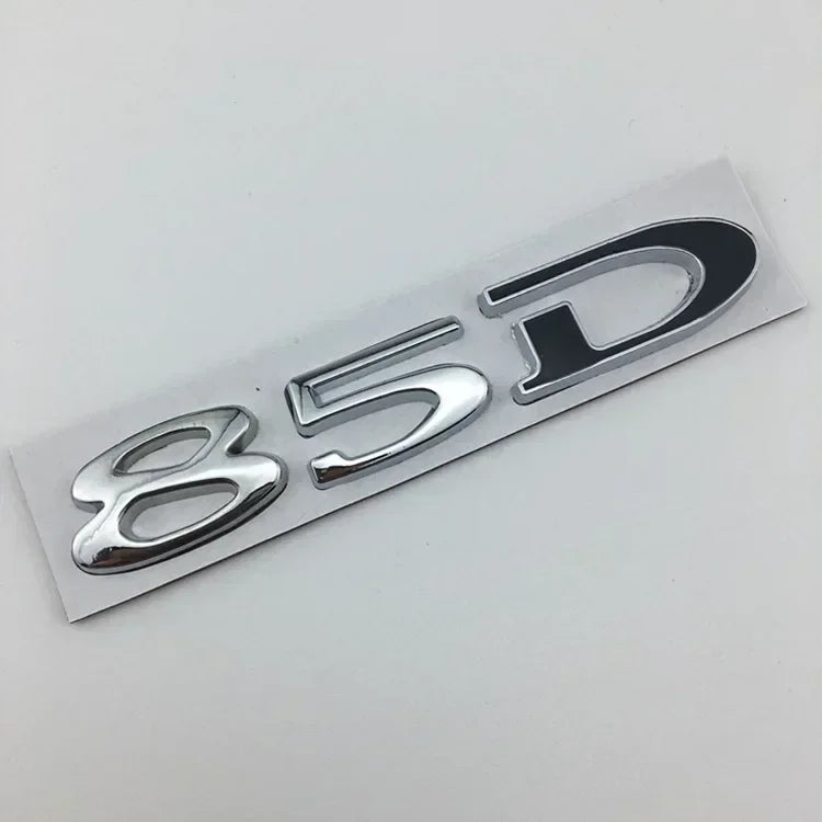 Rear Boot Trunk Tailgate Emblem Badge for Tesla Model 3 / S / X / Y | 75D 85D 90D 100D Sticker