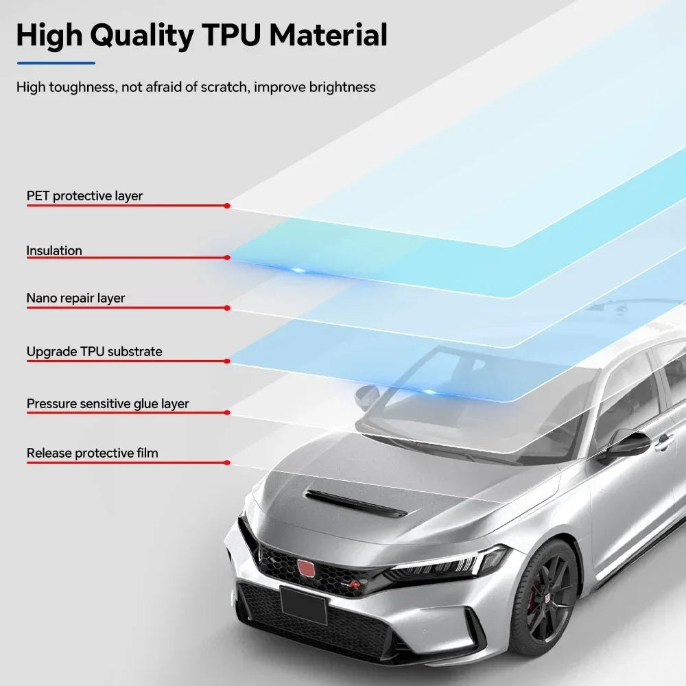 Precut PPF for Honda Civic Type R (2023–2024) | TPU Paint Protection Film Clear Bra