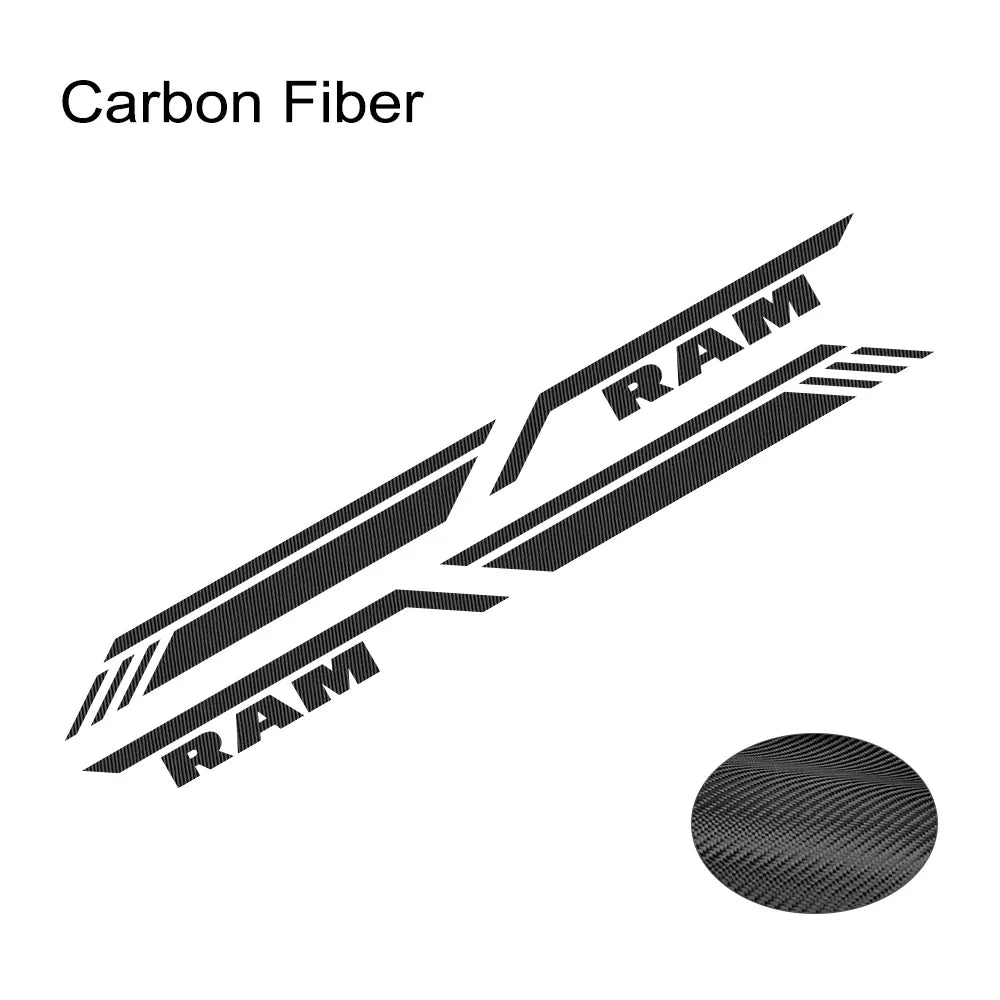 Bed Side Stripe Decal for Dodge RAM 1500 / 2500 / 3500 Rebel / TRX | Pickup Vinyl Graphic