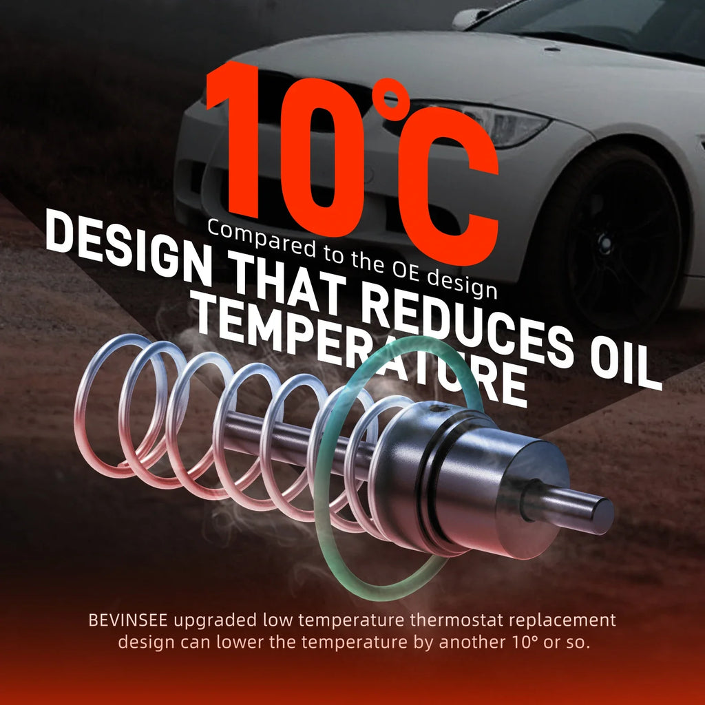BMW N54 N55 Low Temp Oil Thermostat – Performance Cooling Upgrade (335i 135i 535i M235i)