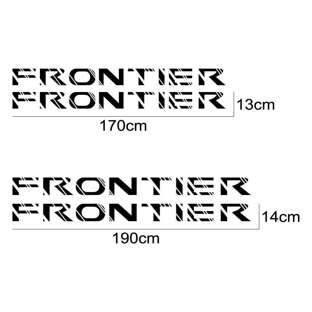 Door Side Stripe Decal for Nissan Frontier D40 / D22 / NP300 | 2-Piece Pickup Truck Vinyl Graphic