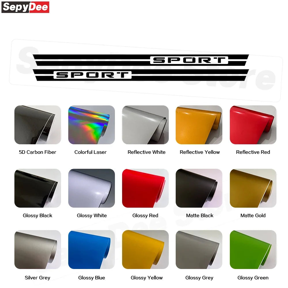 Racing Sport Door Side Skirt Decal for Ford Bronco Sport (2021+) | KK Vinyl Body Sticker