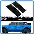 Gloss Black Pillar Post Door Trim Cover for Ford Bronco 4-Door (2021–2023) | Vinyl Sticker Pair