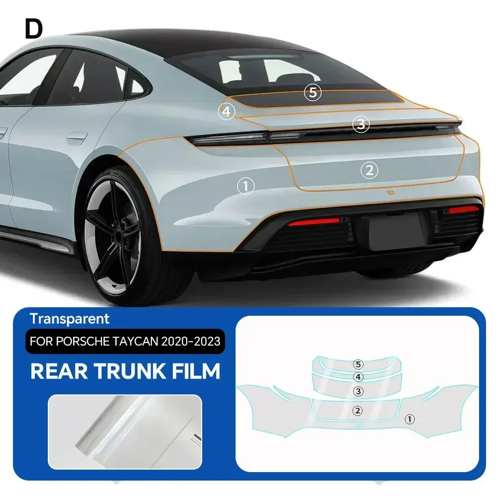 Precut PPF for Porsche Taycan (2020–2023) | 9-Mil TPU Paint Protection Film Clear Bra