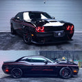 Dodge Challenger SRT Custom Body & Hood Sport Decal Film Kit – Full Coverage Door, Waist Line & Hood Graphic