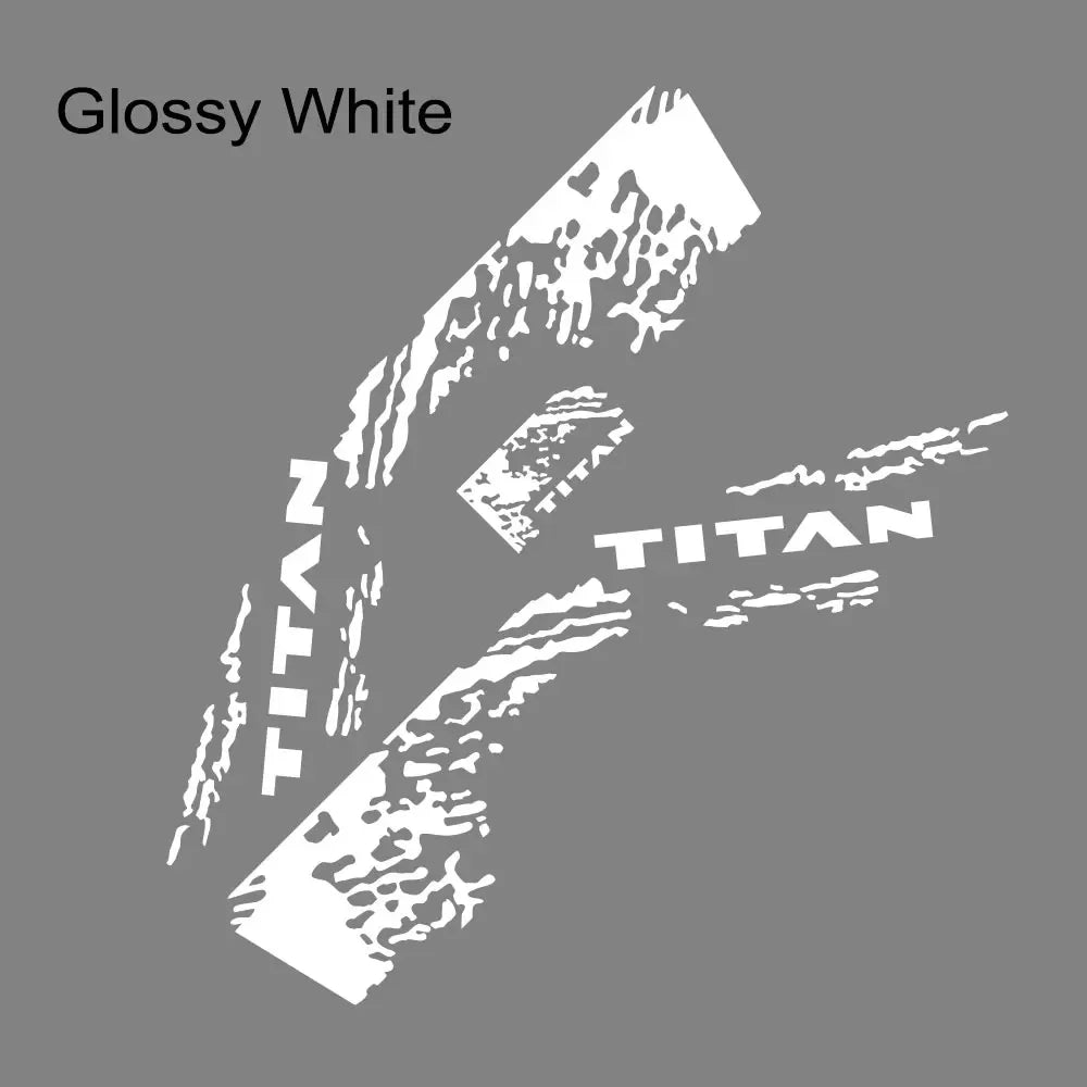 Splash Grunge Body Side Decal for Nissan Titan S / SL / SV / Platinum | 3-Piece Vinyl Truck Graphics