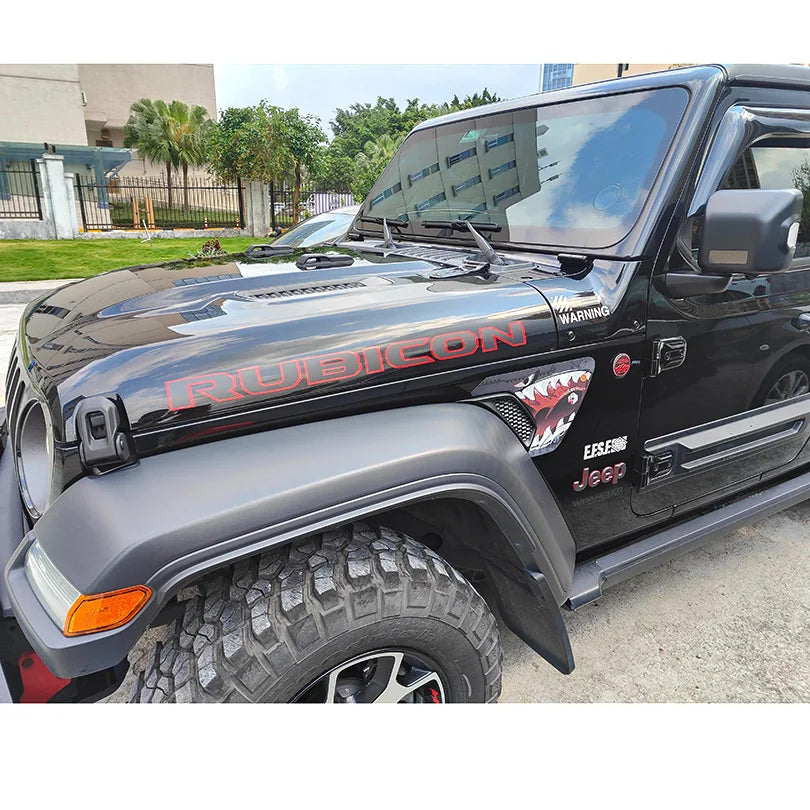 Shark Soldier Hood, Side & Fender Vent Decal | Precut Vinyl Wrap Graphic Kit