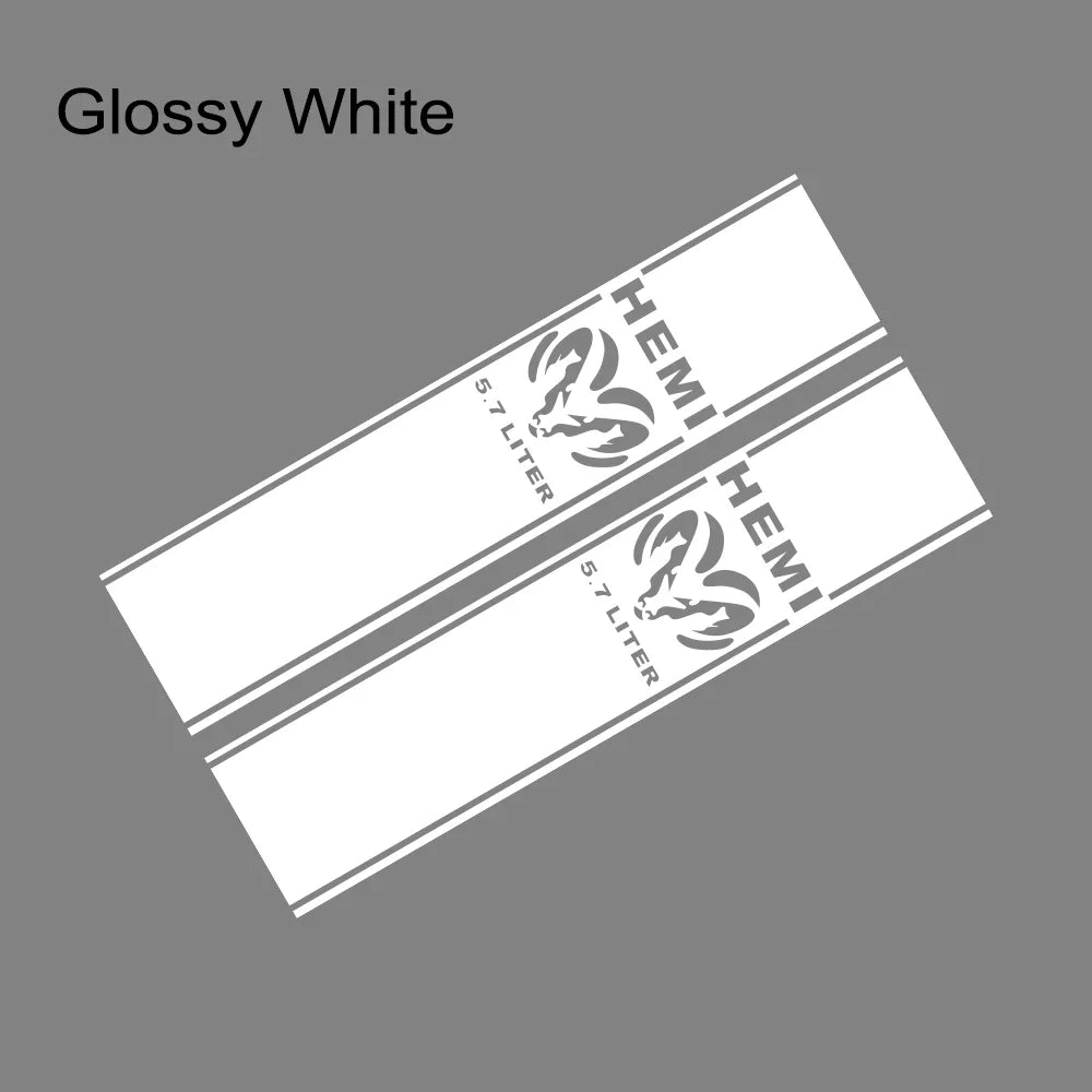 Back Door & Side Decal for Dodge RAM 1500 / 2500 HEMI Rebel 5.7L | Custom Vinyl Truck Sticker