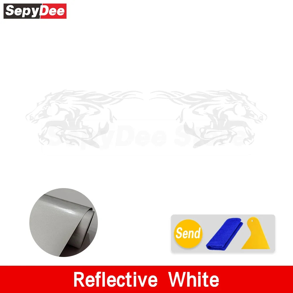 Running Horse Side & Rear Fender Decal | 2-Piece Vinyl for Mustang, Challenger, Porsche & Ford