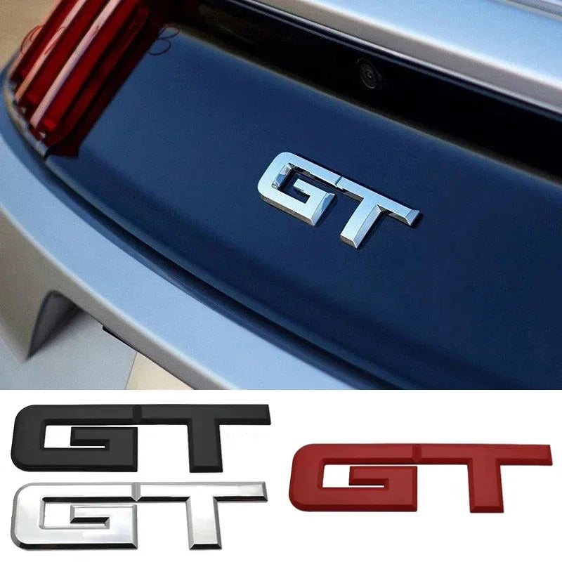 3D Metal Rear Trunk Emblem Badge for Ford Mustang GT | Self-Adhesive Car Sticker
