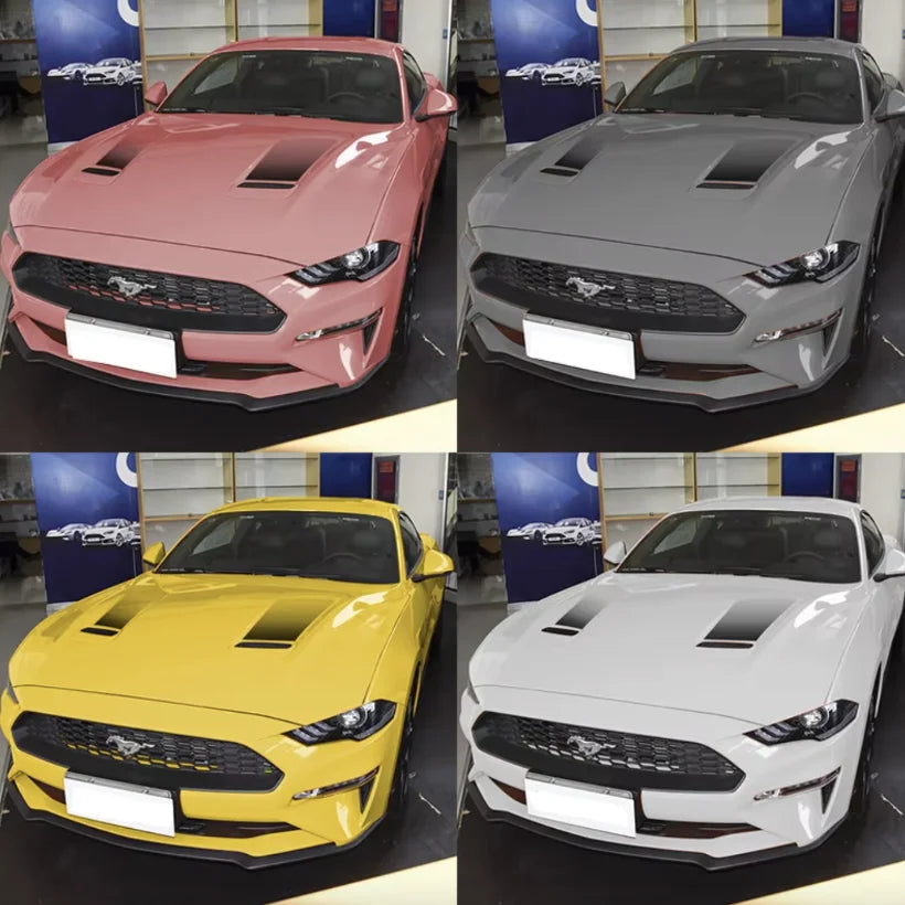 Gradient Hood Stripe & Waistline Decal for Ford Mustang (2018–2021) | Sport Modified Vinyl Graphics