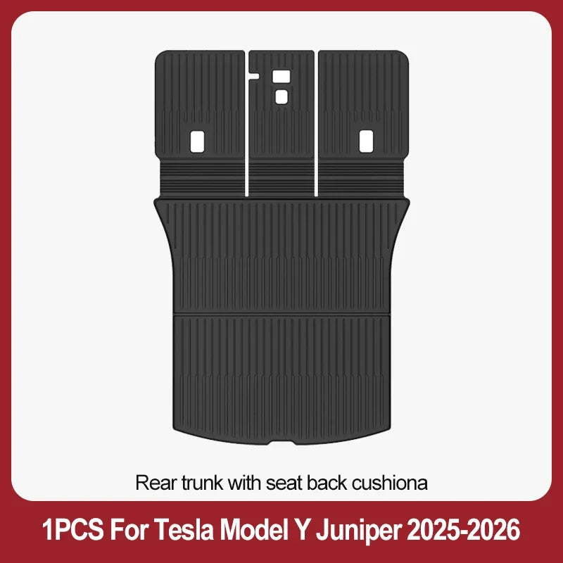 TPE Floor Mats & Luggage Mat for Tesla Model Y Juniper Premium / Performance (2025+) | All-Weather Set