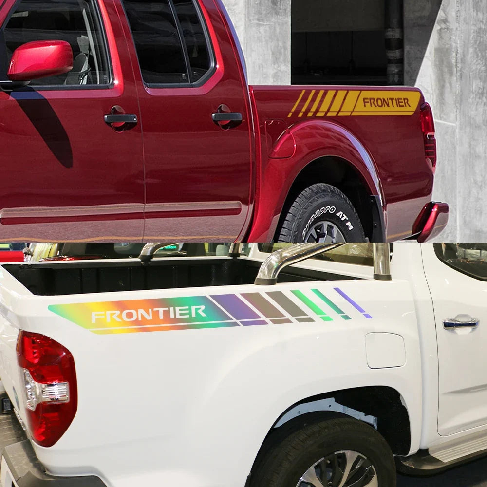 Rear Trunk Side Decal for Nissan Frontier NP300 | 2-Piece Pickup Vinyl Graphic