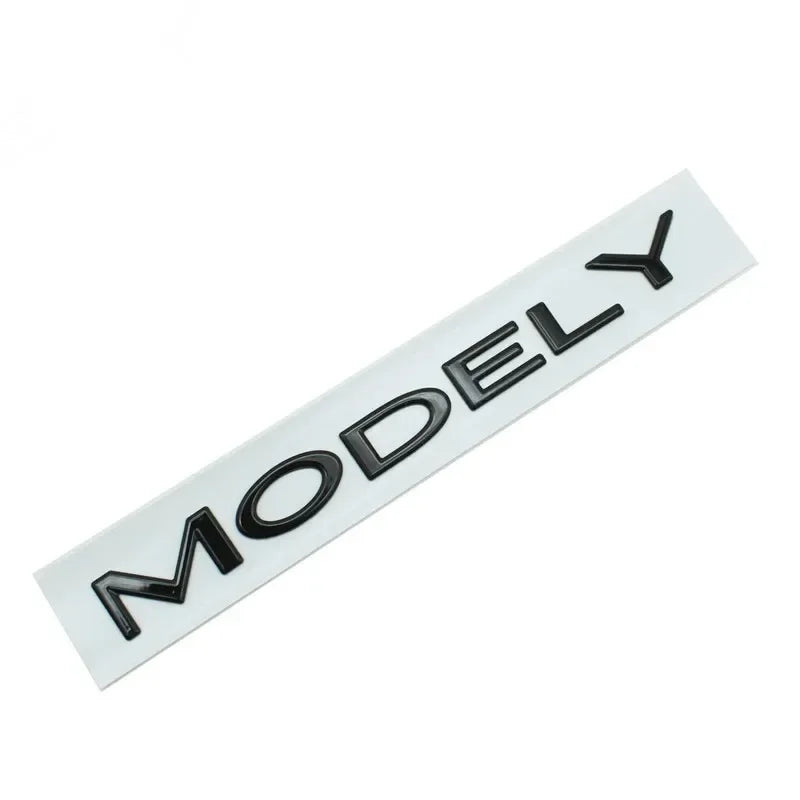 Original 3D ABS Letter Logo Emblem for Tesla Model 3 / Model Y | Rear Tailgate Trunk Badge
