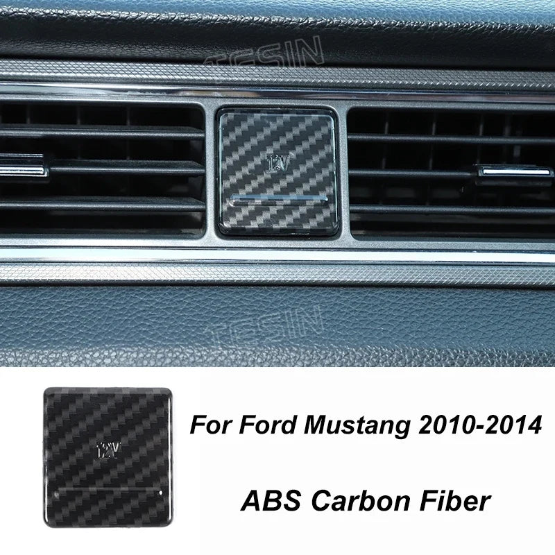 Carbon Fiber Grain Interior & Exterior Decoration Sticker for Ford Mustang (2009-2014) | Kit
