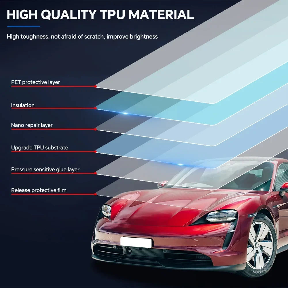 Precut PPF for Porsche Taycan (2020–2023) | 9-Mil TPU Paint Protection Film Clear Bra