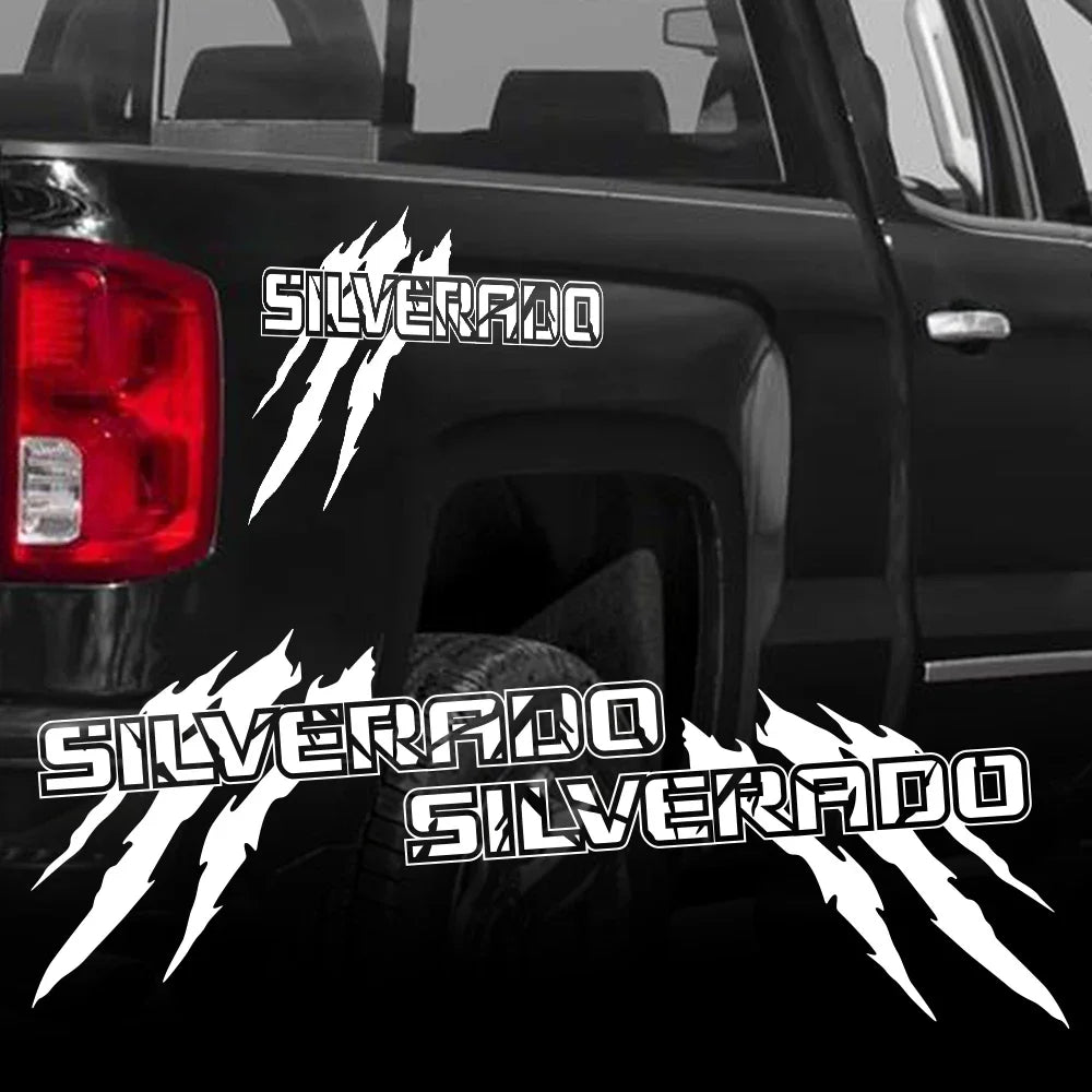Claw Style Bed Side Decal for Chevrolet Silverado 1500 / 2500 / Z71 / S10 | Pickup Vinyl Graphic