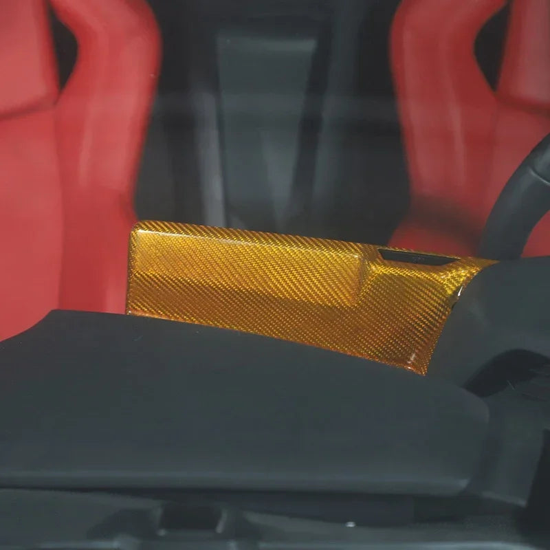 Real Carbon Fiber Navigation Screen Surround Trim for Corvette C8 Coupe / Z06 / Z51 (2020–2025)