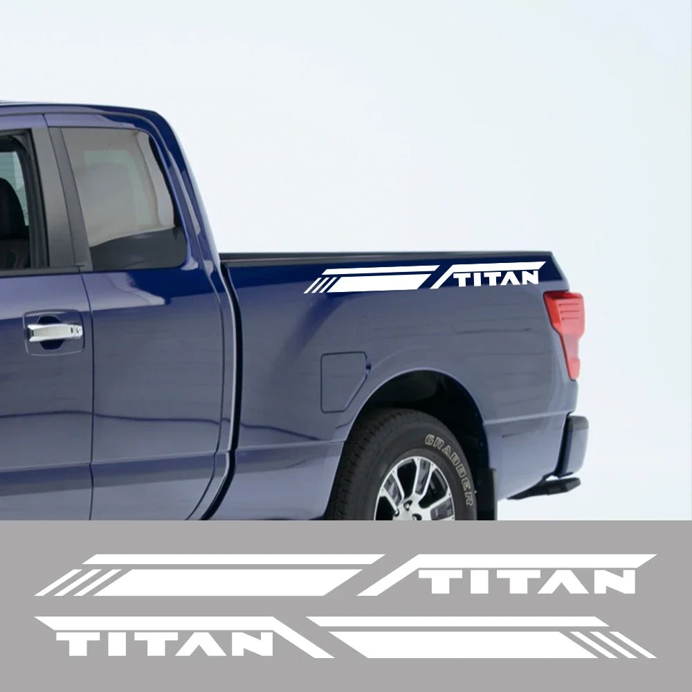 Trunk Side Stripe Decal for Nissan Titan Pro-4X | Pickup Truck Vinyl Graphic