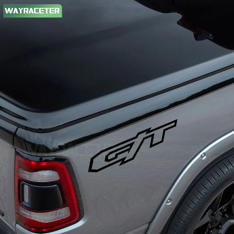GT Rear Trunk Side Body Graphic Decal for Dodge RAM 1500 (2021–2024) | 2-Piece Vinyl Sticker