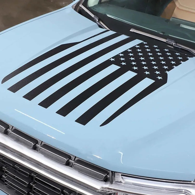 Ford Maverick Hood Scoop Decal Kit – Matte Vinyl Wrap Overlay (2022–2023)