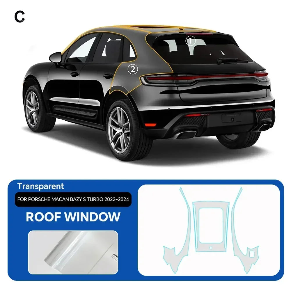Precut PPF for Porsche Macan Base / S / Turbo (2022–2025) | Full Body TPU Paint Protection Film
