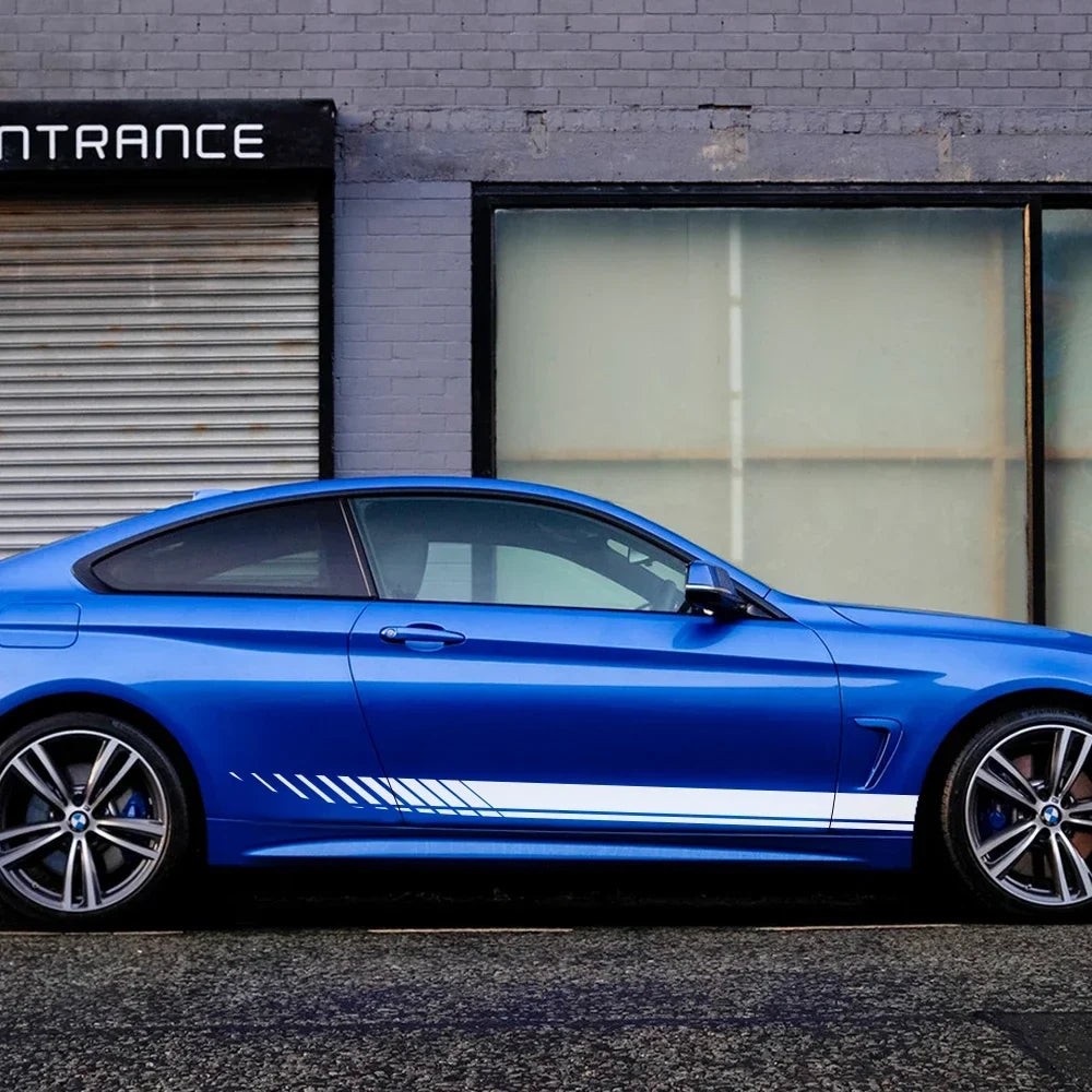 Door Side Vinyl Film Decal for Audi A3 / S3 / A4 / A6 / A7 / A8 / Q3 / Q5 | 2-Piece Body Sticker