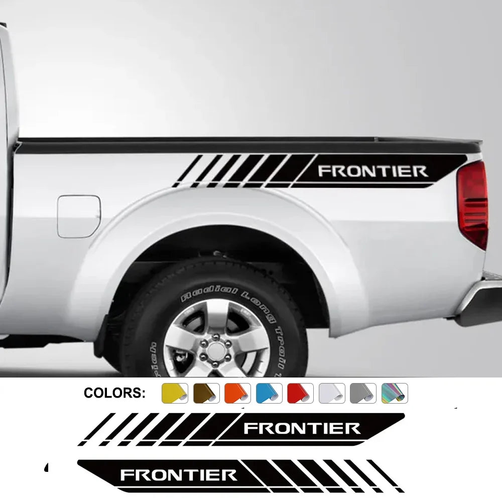 Rear Trunk Side Decal for Nissan Frontier NP300 | Vinyl Truck Graphic 2-Pack