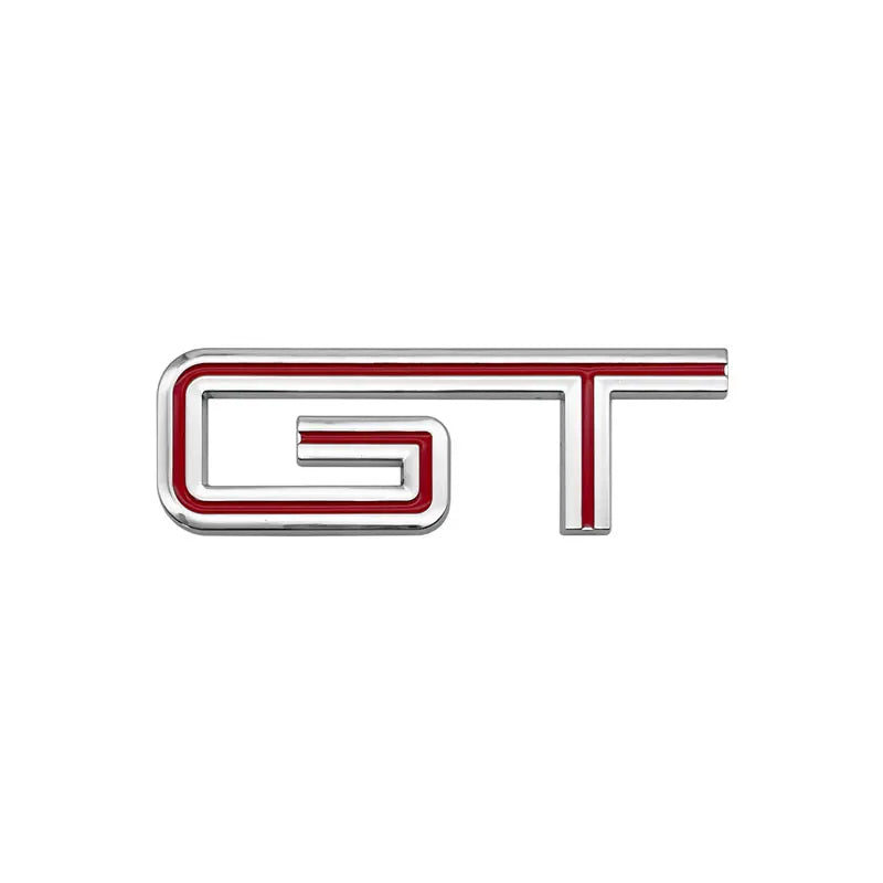 3D Chrome Metal GT Trunk Badge for Ford Mustang | Rear Decal Emblem Sticker