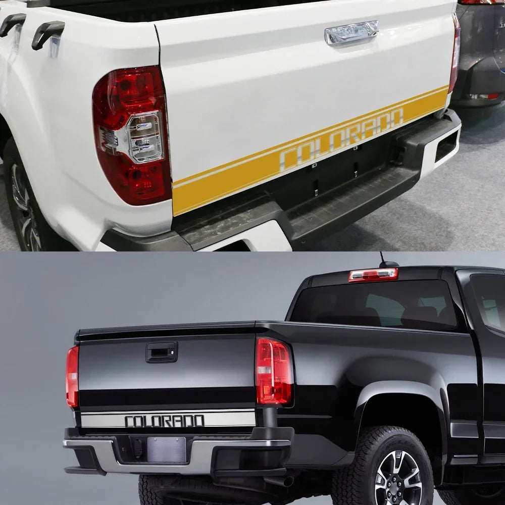 Custom Letter Tailgate Decal for Pickup Trucks | Rear Tail Vinyl Film Graphic