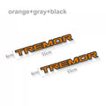 Off-Road Mountain Scratch Bedside Decal for Ford F-150 Tremor / Ranger / F-250 / F-350 | Orange Vinyl Pair