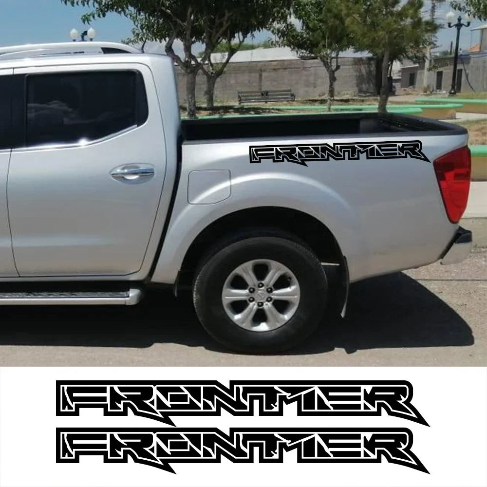 Rear Trunk Side Stripe Decal for Nissan Frontier NP300 / D40 / D22 | 2-Piece Pickup Vinyl Graphic