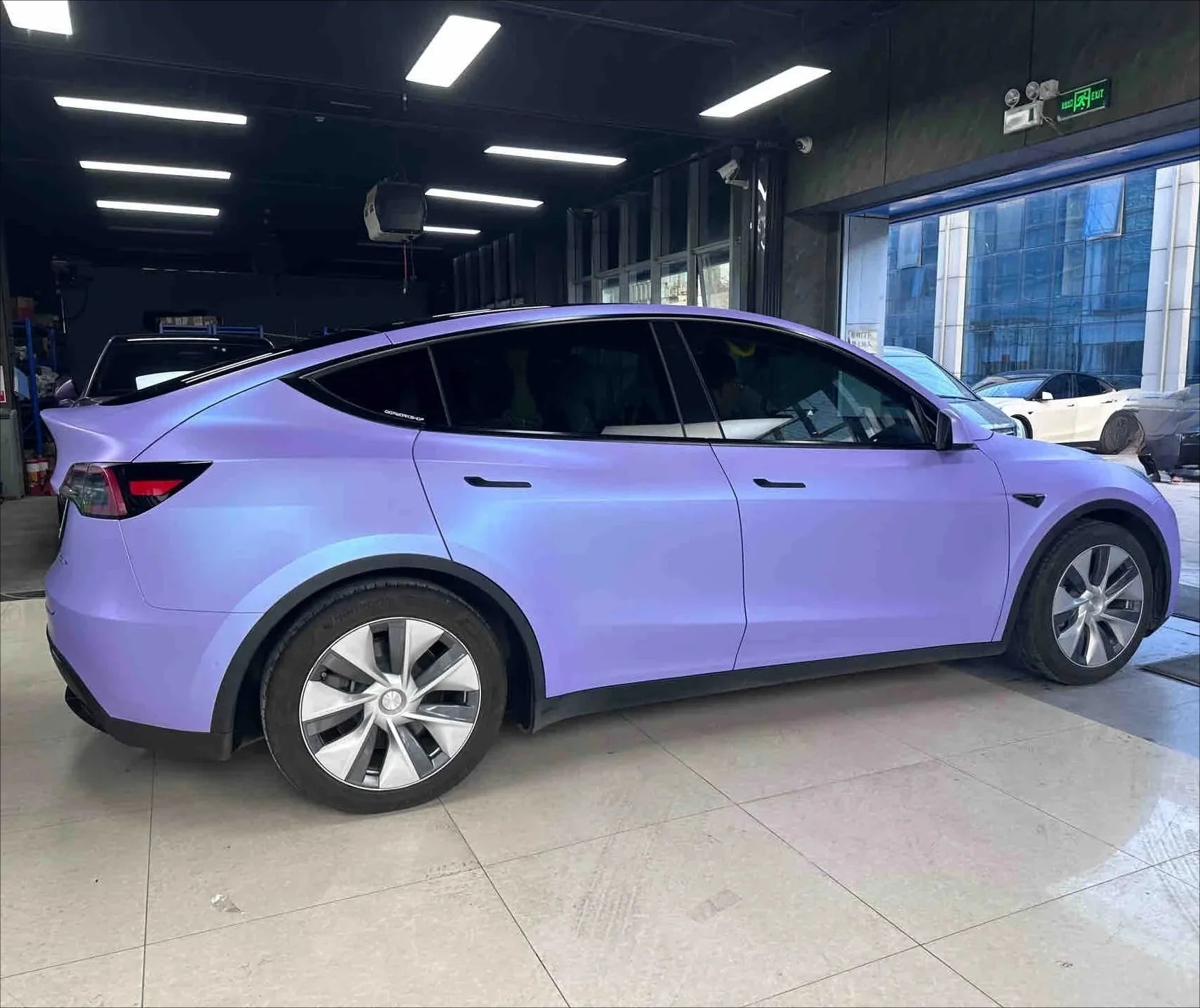 Precut Color Change PPF for Tesla Model 3 Highland (2024–2025) | Black & Glacier Blue PET Film