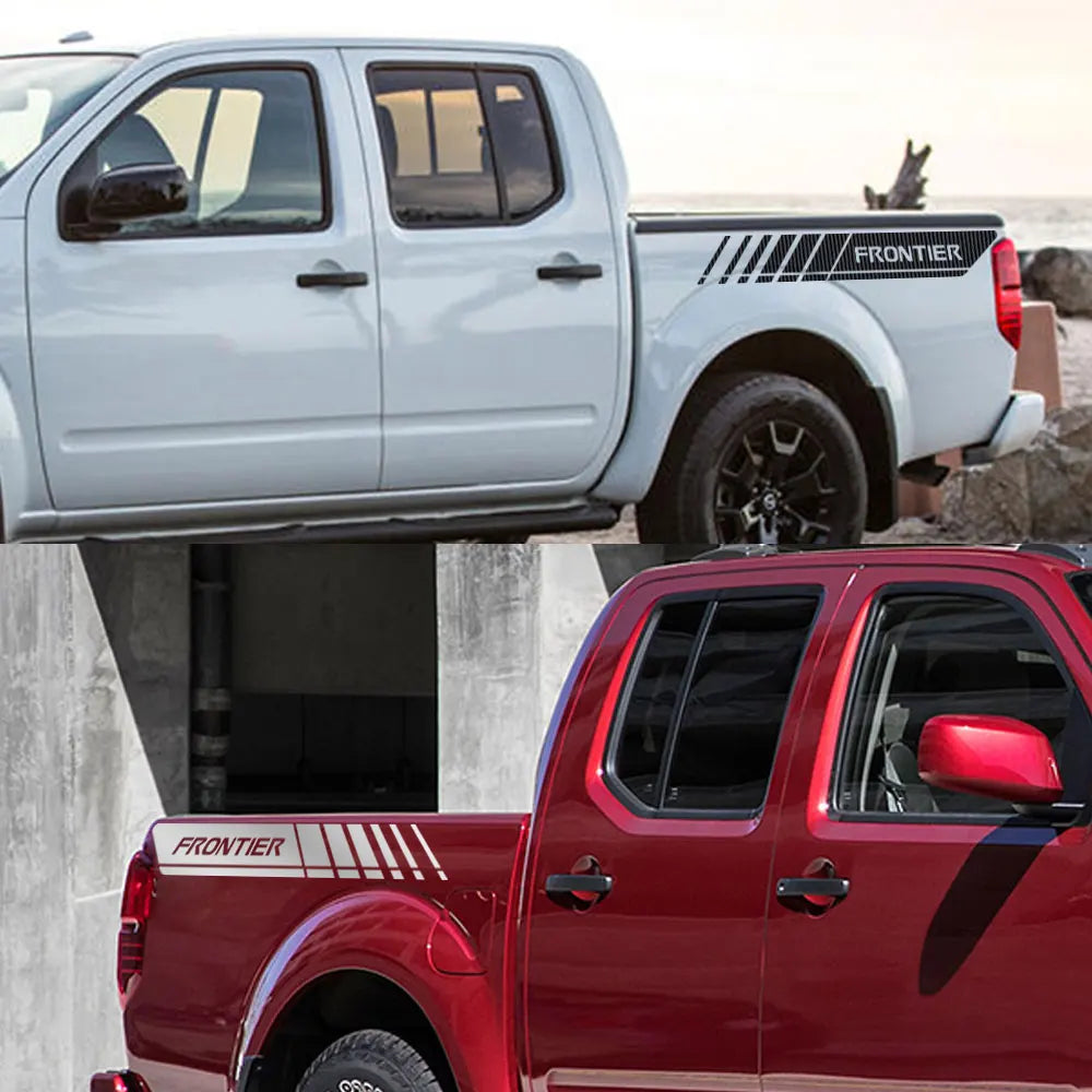 Rear Trunk Side Decal for Nissan Frontier NP300 | 2-Piece Pickup Vinyl Graphic