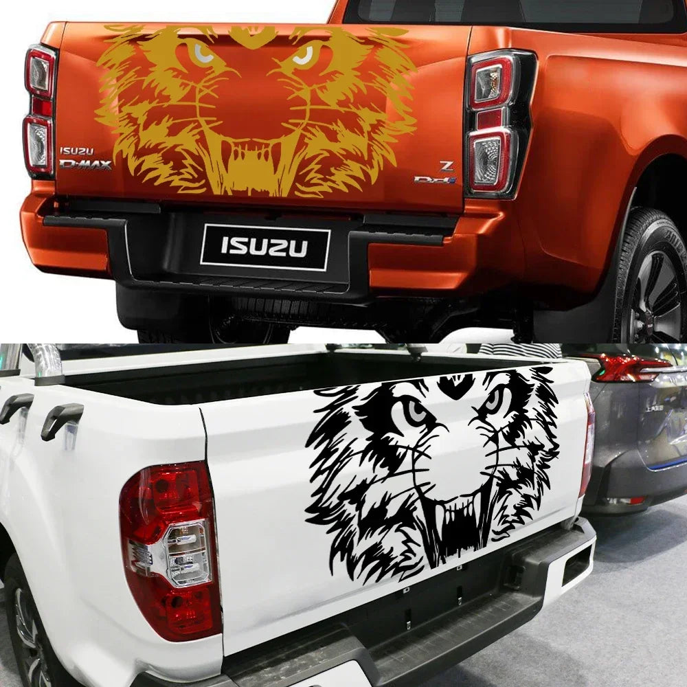 Tiger Tailgate Graphic Decal | Universal Pickup Sticker for Ford F-150, Toyota Hilux, Silverado, RAM, Isuzu D-Max & More