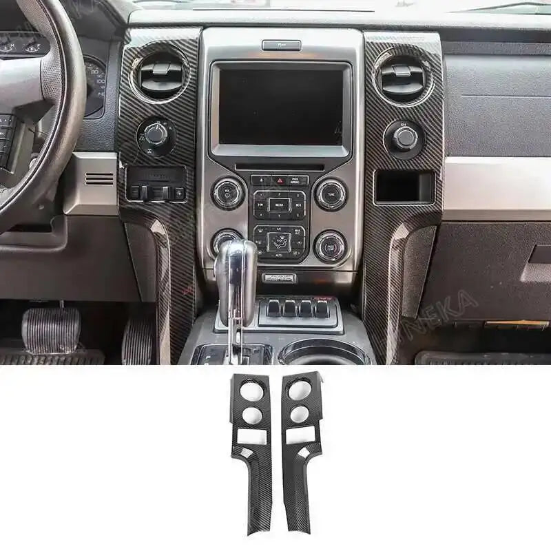 Carbon Fiber Grain Interior Decoration Cover Stickers for Ford F-150 | SHINEKA Color Change Kit