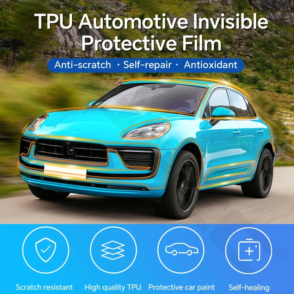 Precut PPF for Porsche Macan Base / S / Turbo (2022–2025) | Full Body TPU Paint Protection Film