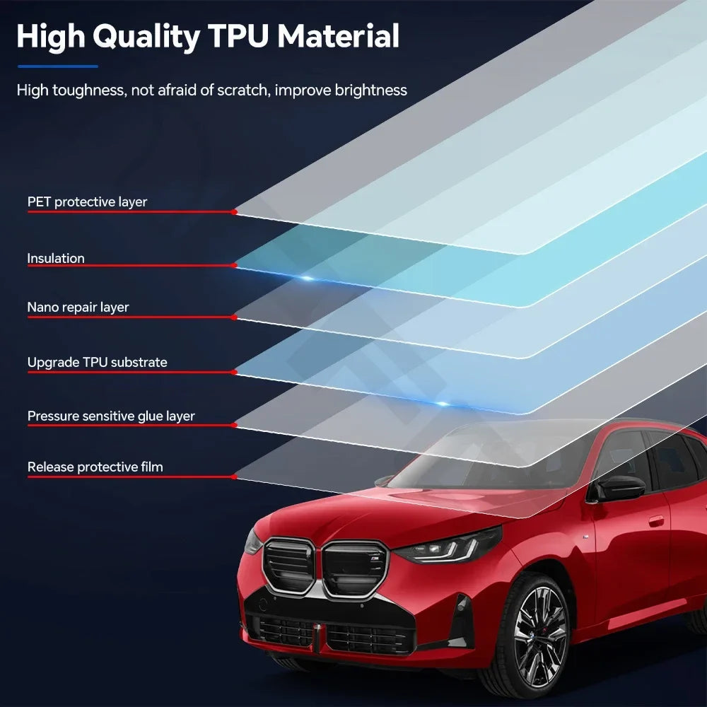 Precut PPF for BMW X3 G45 / M50 / M Sport (2025+) | TPU Headlight, Mirror & Pillar Protection