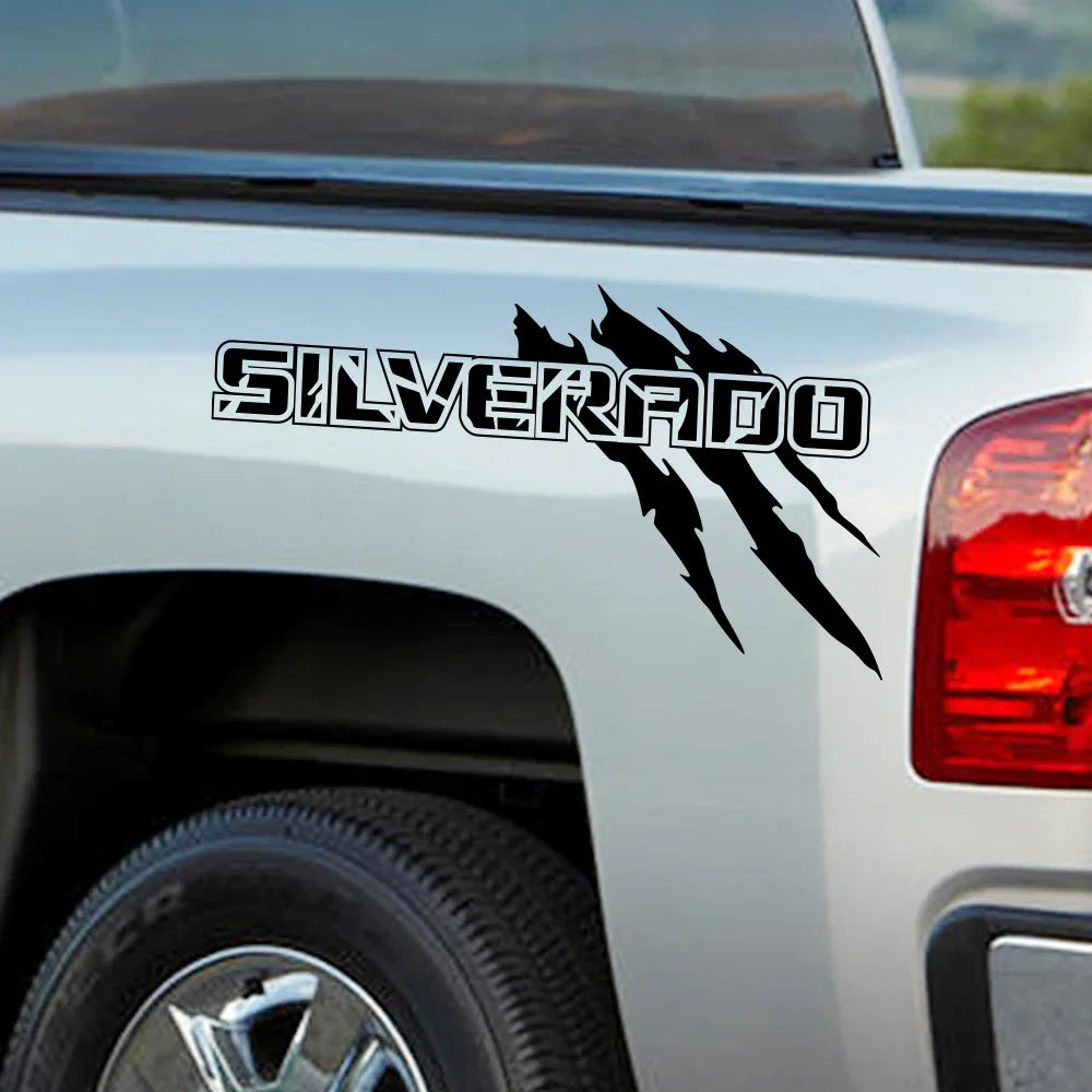 Claw Style Bed Side Decal for Chevrolet Silverado 1500 / 2500 / Z71 / S10 | Pickup Vinyl Graphic
