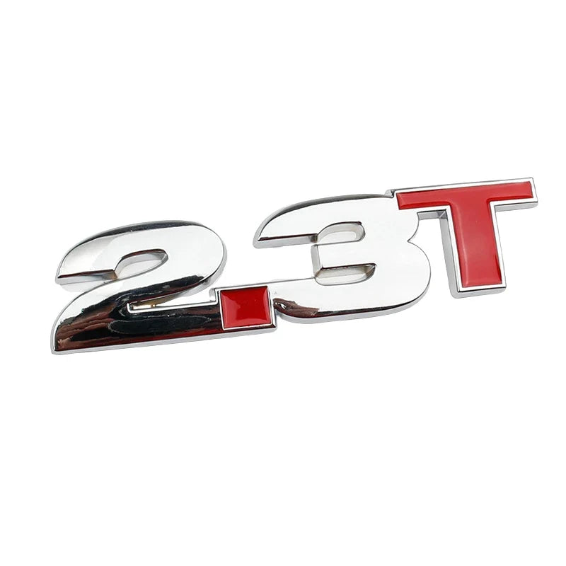 3D Metal 2.3T Displacement Badge for Ford Mustang GT / Shelby EcoBoost | Emblem Sticker