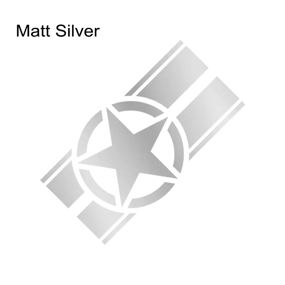 Jeep Hood Cover Decal – Pentagram Star Vinyl Sticker | Wrangler JK JL TJ, Renegade, Patriot, Trailhawk, Rubicon
