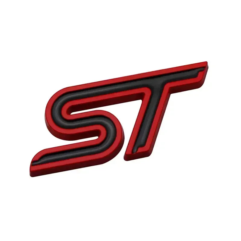 3D Metal ST Badge | Body & Trunk Emblem for Ford Everest / Fiesta / Ecosport / Focus