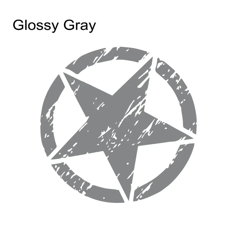Hood & Door Star Decal for Jeep Cherokee / Patriot / Compass / Wrangler JK/JL/TJ/YJ | Vinyl Sticker