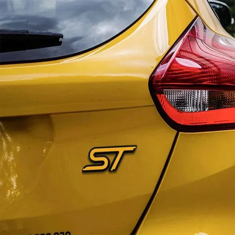 3D Metal ST Badge | Body & Trunk Emblem for Ford Everest / Fiesta / Ecosport / Focus